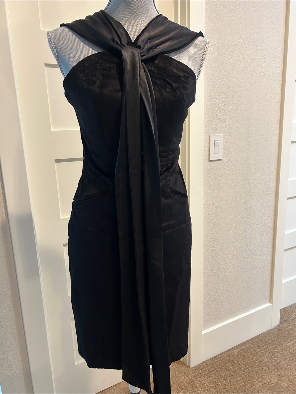 Adam Lippes Black Backless Dress